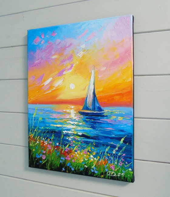 Dawn and sailboat