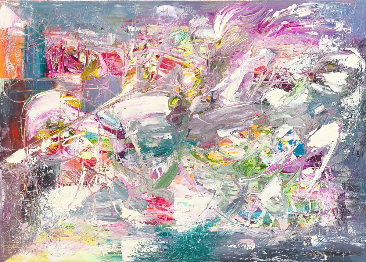 Lavender Storm By Seyran Gasparian, 28 X 20, Artwork For Sale On Artfinder