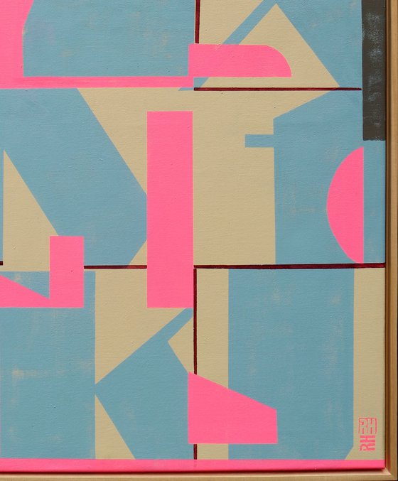 Typopop in neon pink and blue