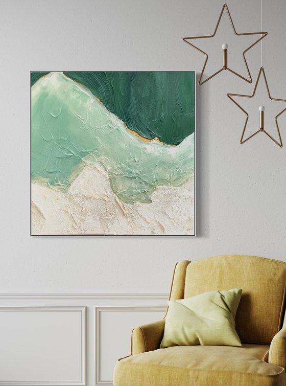 Whitsundays Green Tide 90x90 FLASHSALE