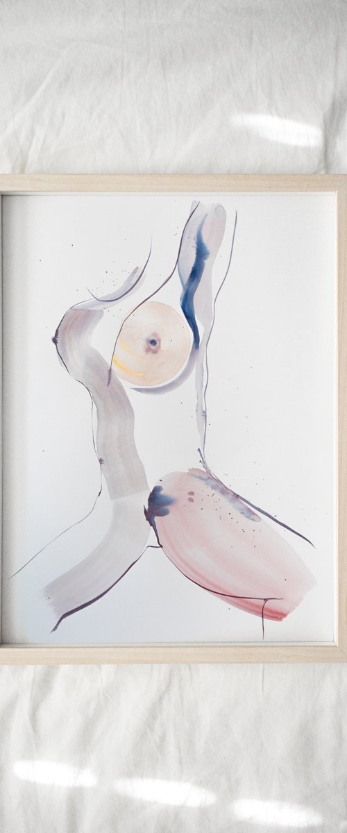 'Open', nude study by Eve Devore