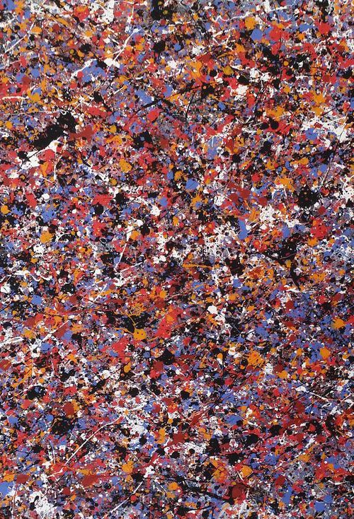 Abstract JACKSON POLLOCK style ACRYLIC on CANVAS by M.Y. by Max Yaskin