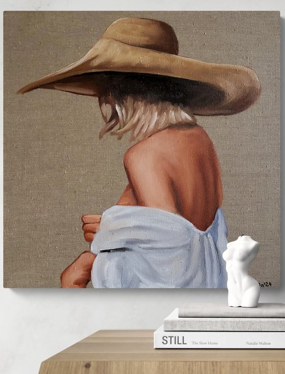 Girl in the straw hat