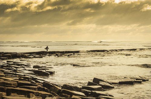 WALKING TO THE WAVES by Andrew Lever