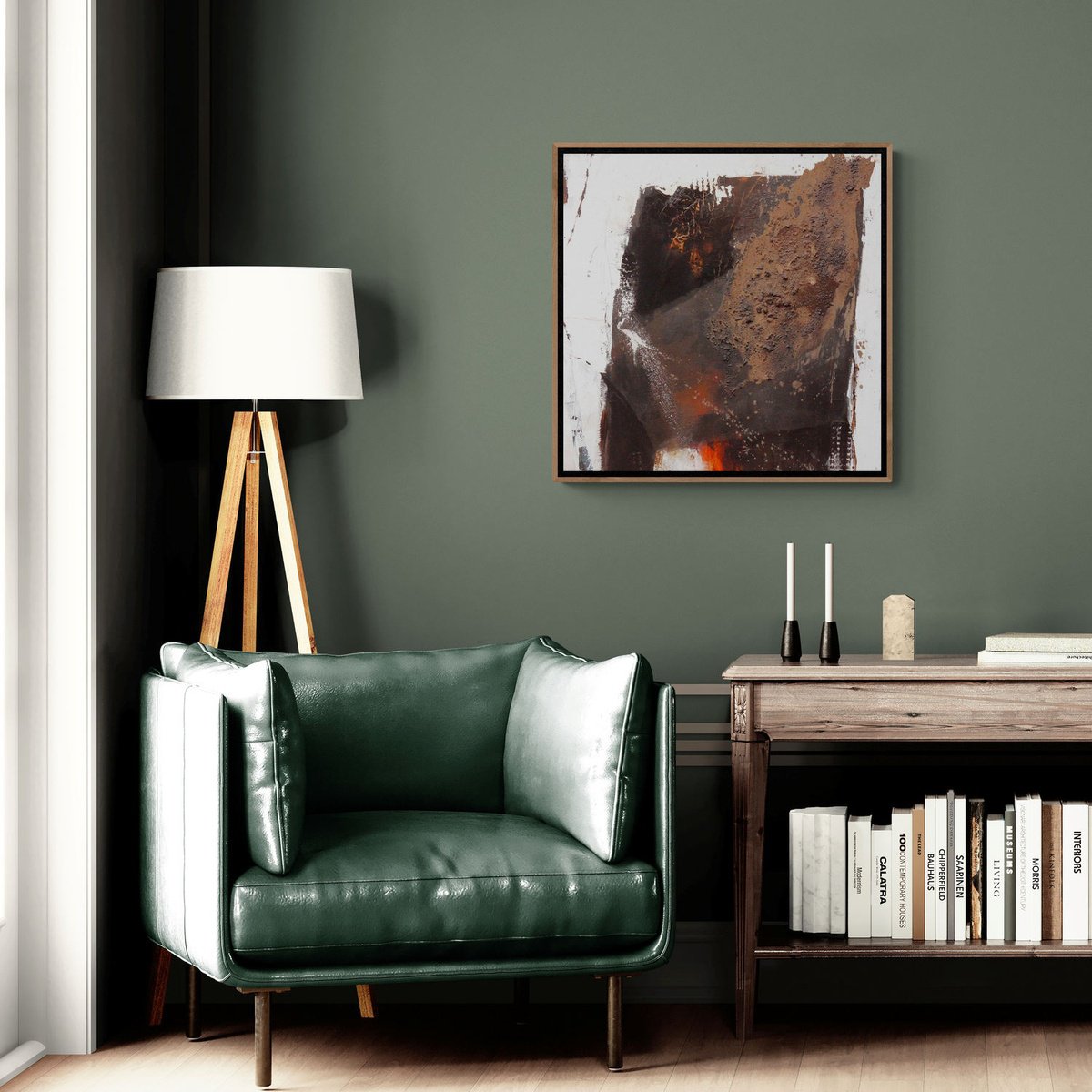 Geometric Abstract Acrylic Painting By Daniela Schweinsberg, 24 X 24, The Gateway 2, Original Artwork