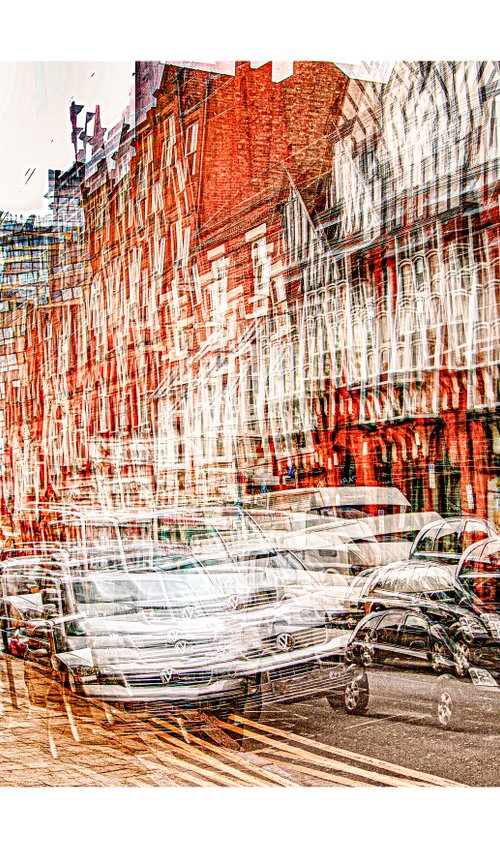 Inner City Streets 3. Abstract street scene. Limited Edition Photography Print #1/15 by Graham Briggs