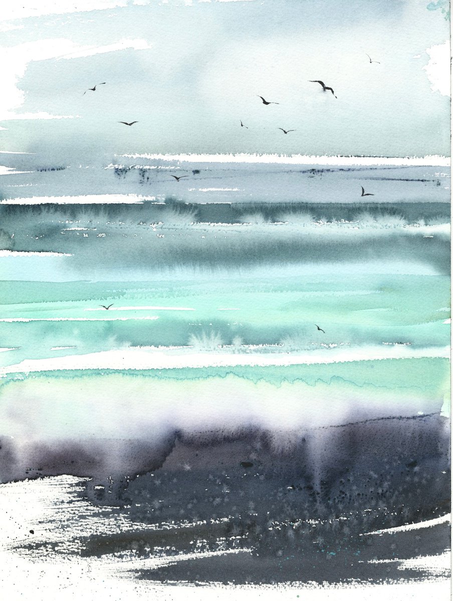 Abstract seascape #5 by Eugenia Gorbacheva