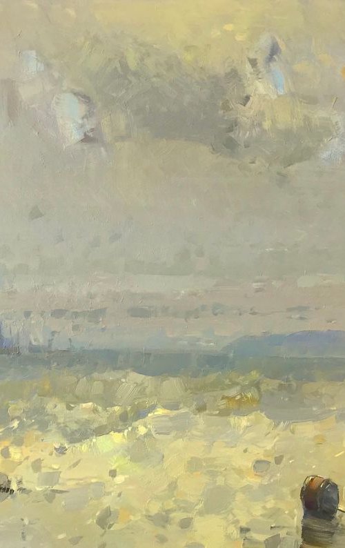 Ocean Waves, Original oil painting, Handmade artwork, One of a kind by Vahe Yeremyan