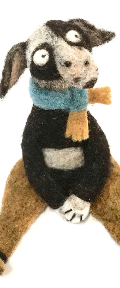 Korkov, woolen dog by Eleanor Gabriel