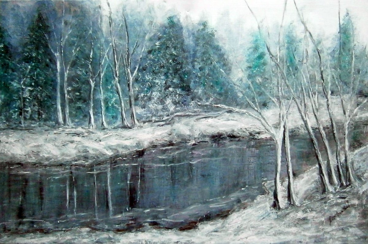 Winter by the river .. by Emilia Urbanikova