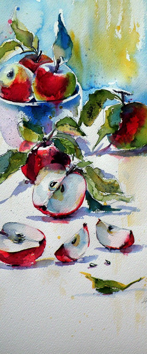 Apples on table by Kovács Anna Brigitta
