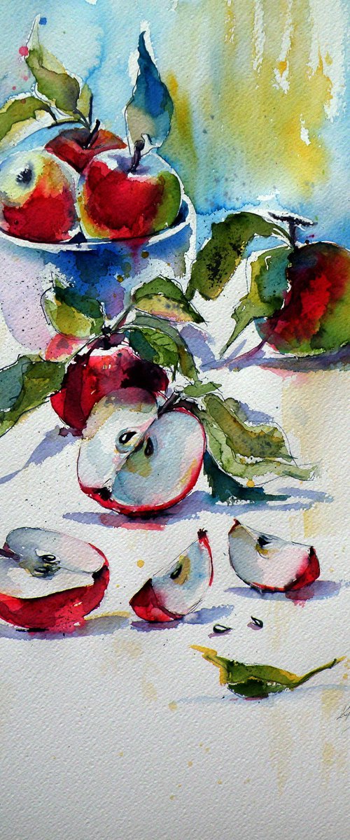 Apples on table by Kovács Anna Brigitta