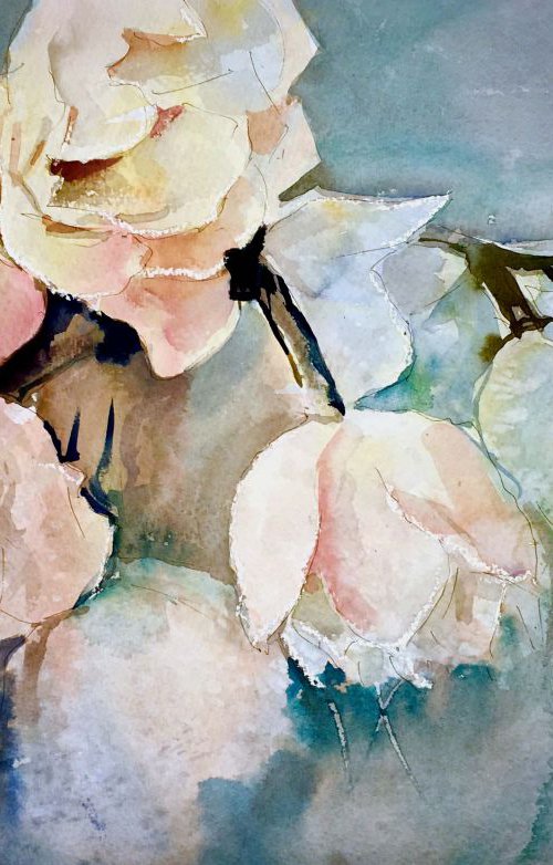 Flowers by Anthony Barrow BA(Hons) Fine Art
