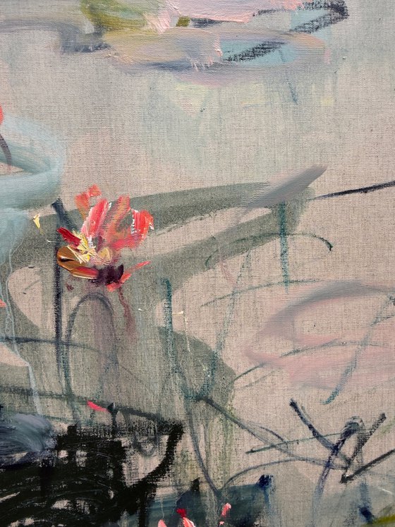 Water lilies.
