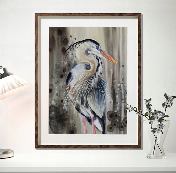 Dapper Grey heron