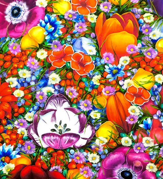 Flowers Love for Red
