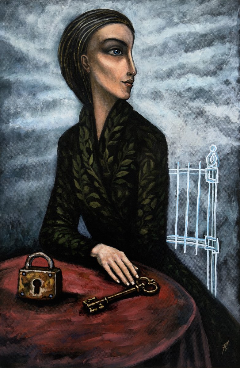 Surrealistic Acrylic Painting , Silence Of Choice By Nikola Gulev, 16 X 24, Artwork For Sale On Artfinder
