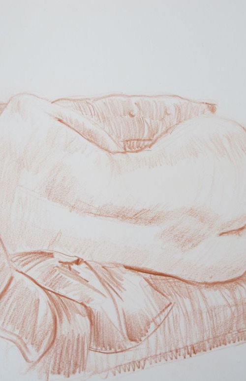 reclining female nude by Rory O’Neill