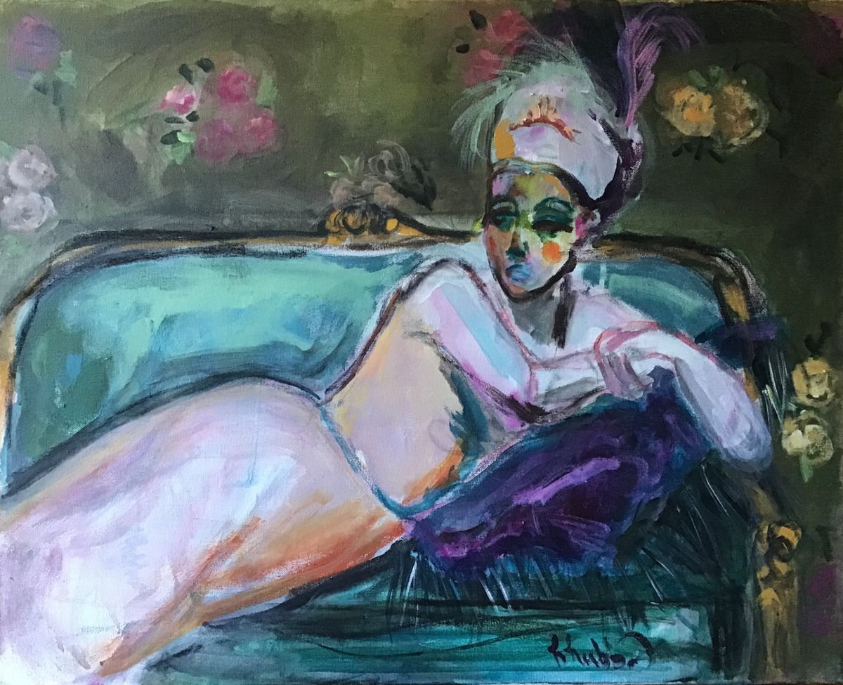 The Lady who Lounges by Heather Hubbard