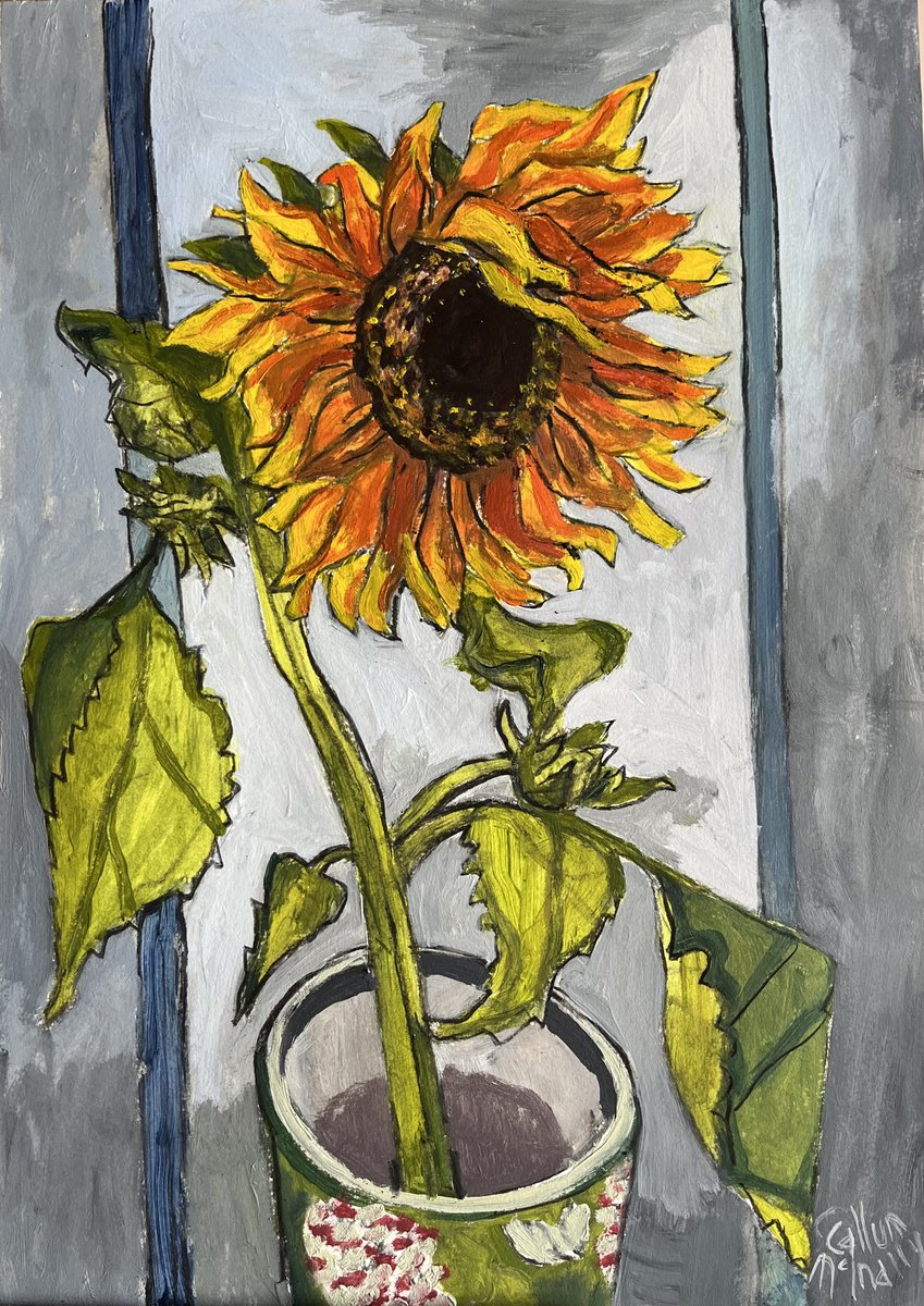 Garden sunflower by Christine Callum  McInally