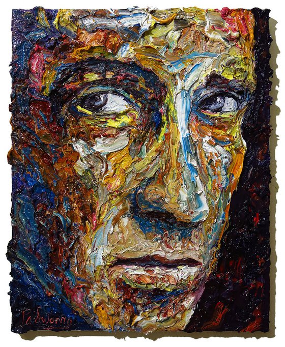 Original Oil Painting Abstract Expressionism Art deco Impressionism Portrait