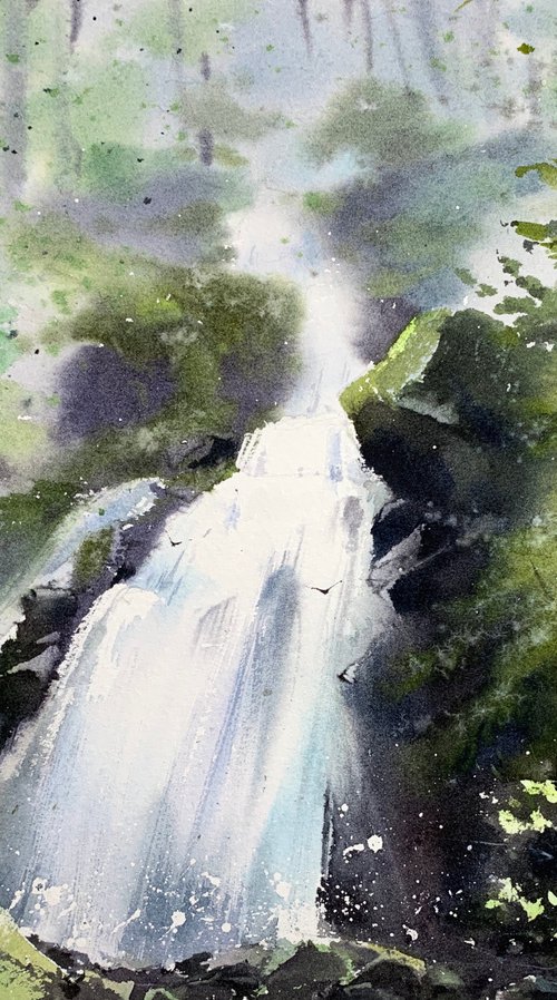 Waterfall #6 by Eugenia Gorbacheva