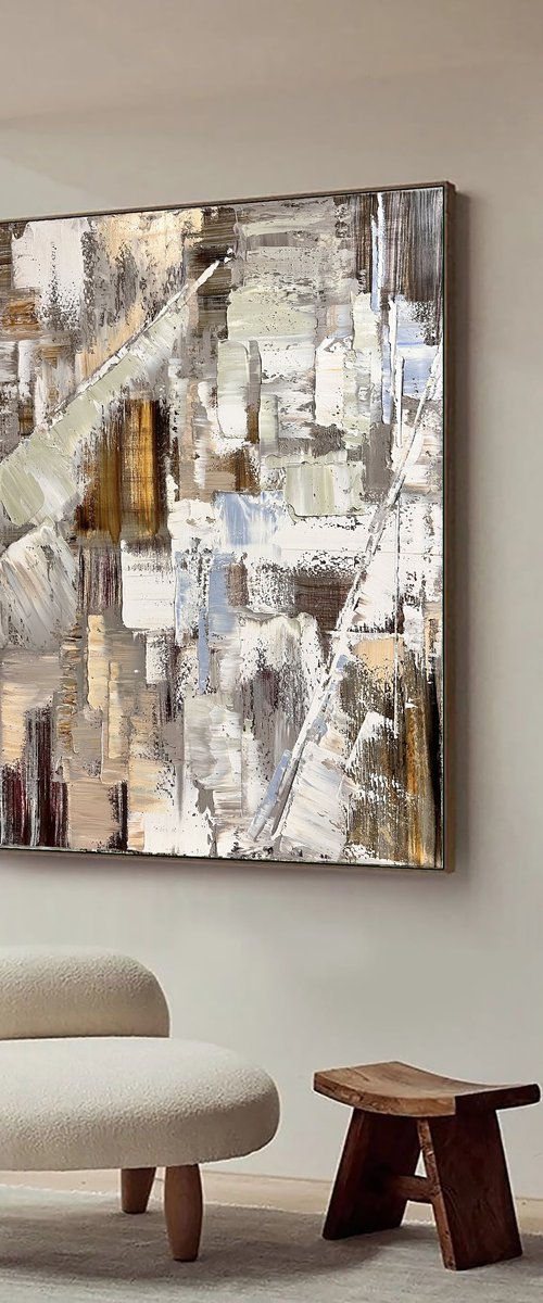 Warm Beige Mint Nature by Marina Skromova