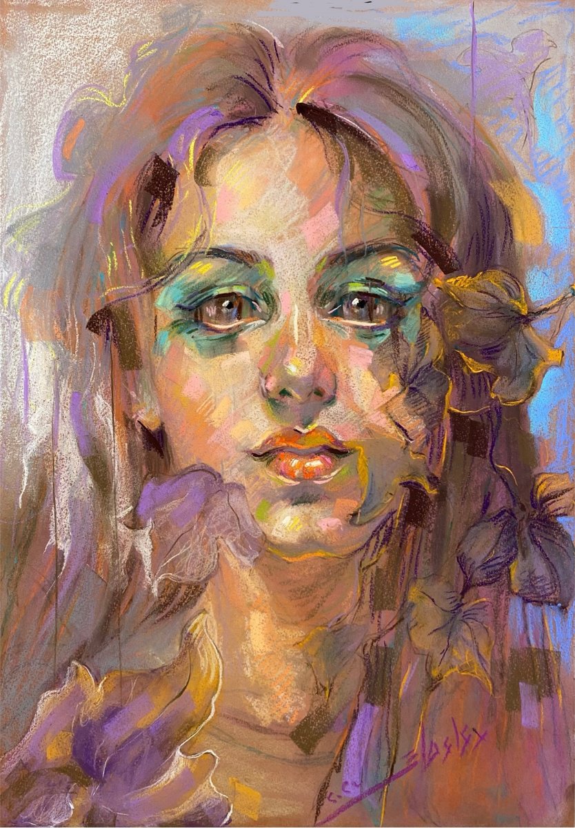 Dowa Hattem | Original  Pastel Drawing | Softportrait | 35 X 50Cm | Artwork For Sale On Artfinder