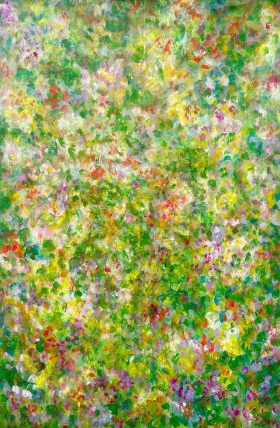 Floral Map of a Sunlit Garden