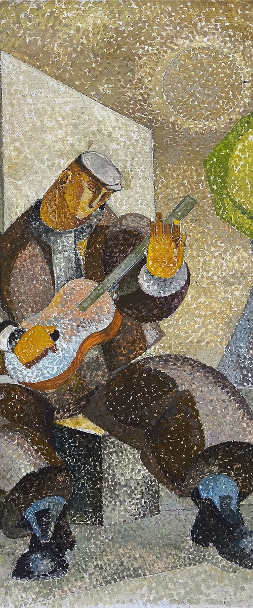 Man with a Guitar by Meliq Khazaryan