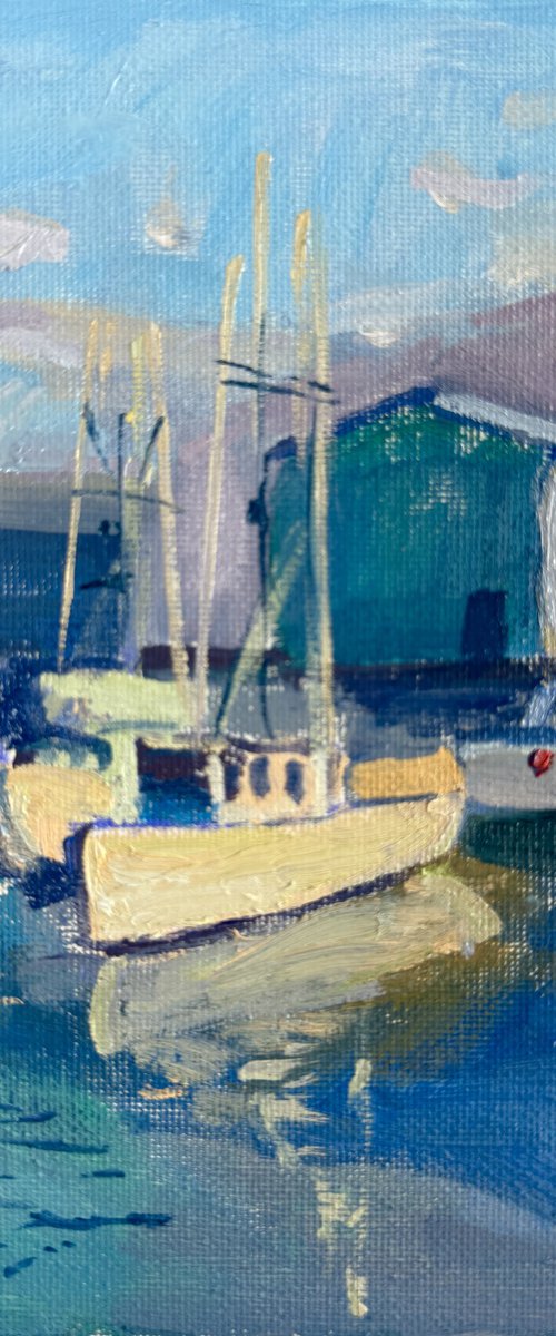 Evening Sun at the Dock by Kate Sosonna