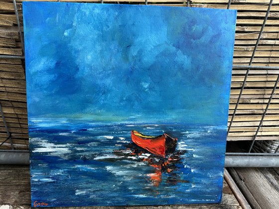 Red boad seascape