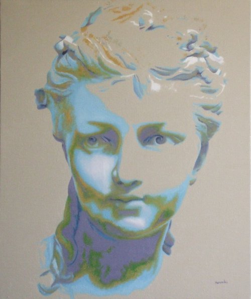 Inspiré d'un buste de jeune femme du XIXème siècle by Mercédès Soret