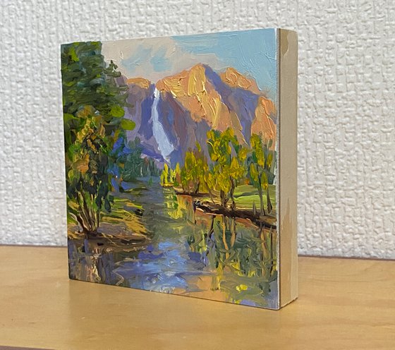 Yosemite Falls Reflections Miniature Landscape