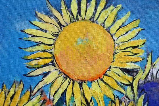 Sunflowers with Lemons