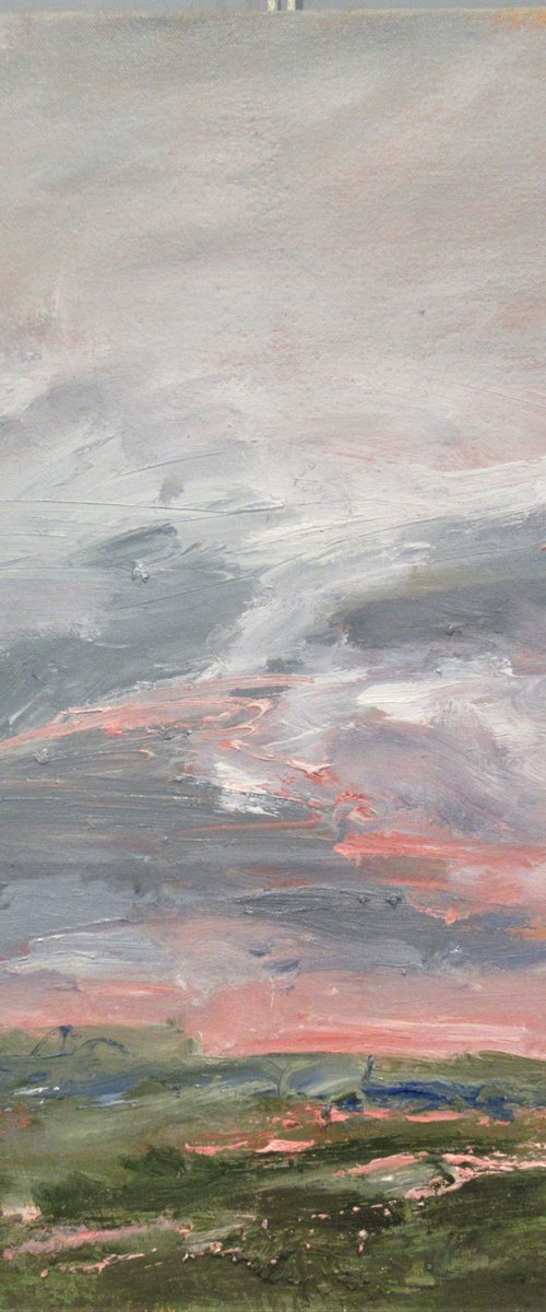 Burning Sky - West Bay Dorset. by Sherry Edmondson
