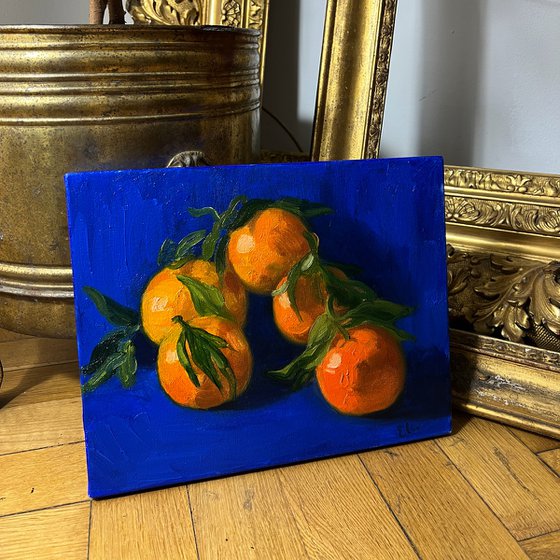 Still life with tangerines