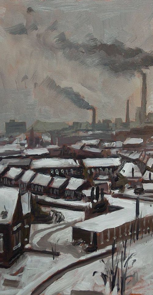 Skyline Heerlen 1972 by Nop Briex