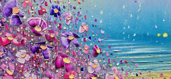 "Rainbow Clouds & Flowers in Love"