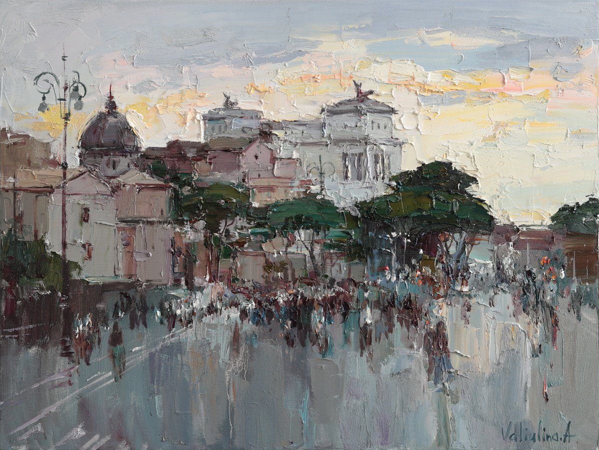 Rome Cityscape at Sunset by Anastasiia Valiulina