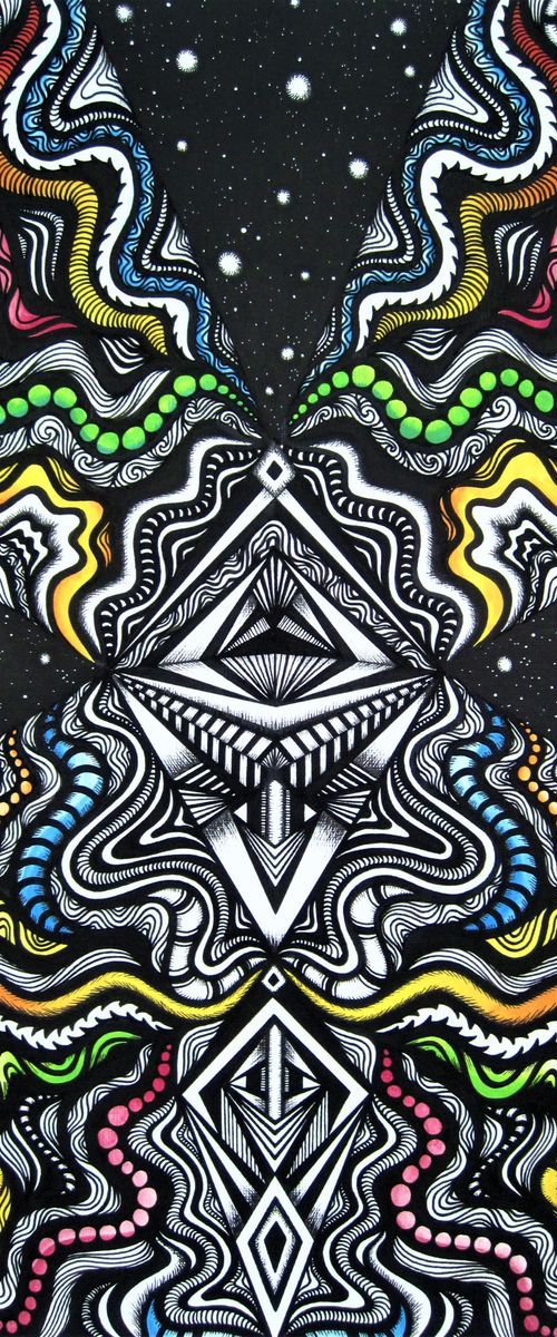 Space Energy  -  30x42cm by Jodie Smallwood