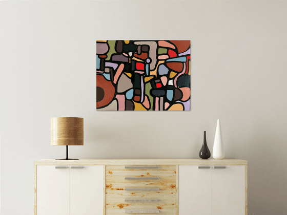 Abstract composition. Original abstract painting
