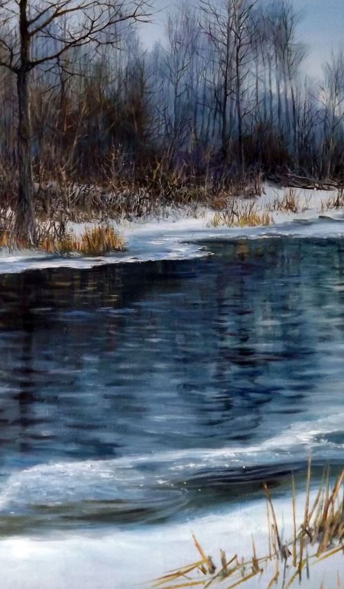 Winter river 2 by Oleg Riabchuk
