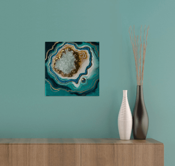 Malachite turquoise stripe