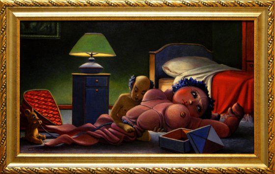 - THE INFLATABLE DOLL - (framed).