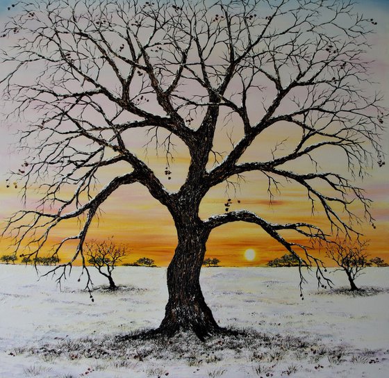 Winter Oak Tree