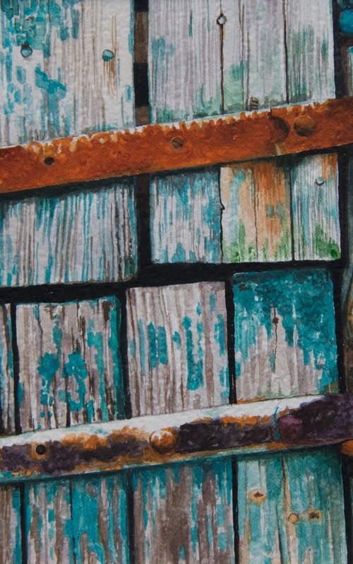 Barn Door Patina, Cefndyrys, Wales by Sue Cook