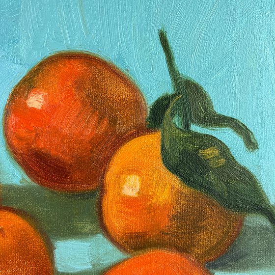 Still life with tangerines