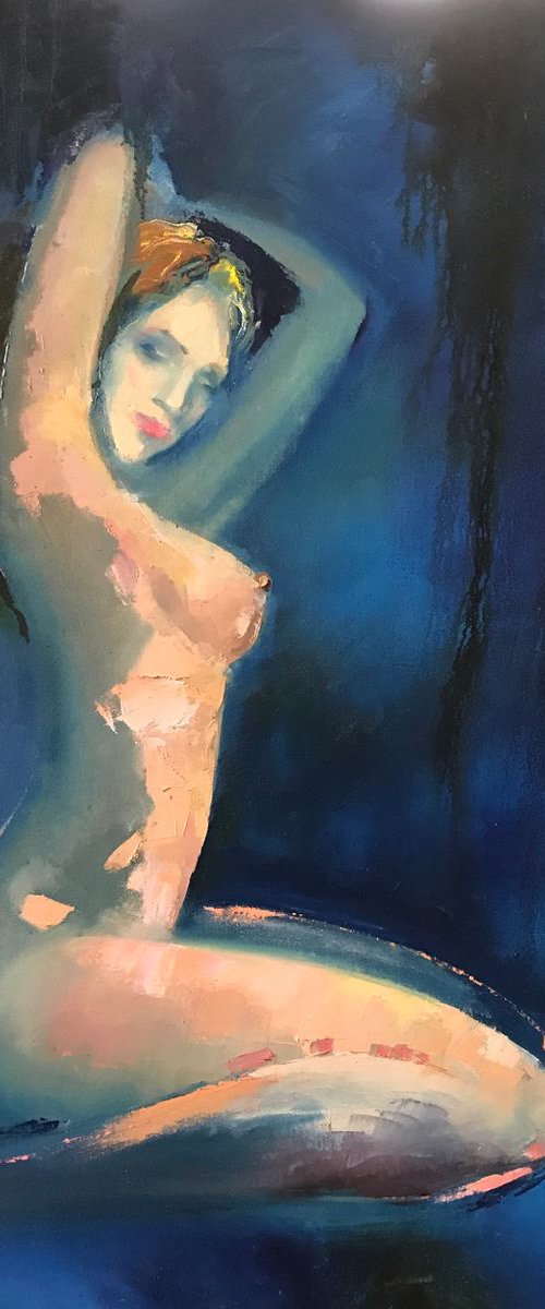 Whisper. Nude painting, female. by Natalya Burgos