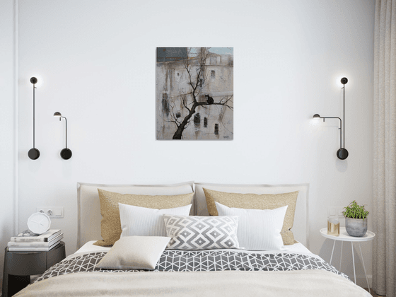 Cat on the Bare Branch